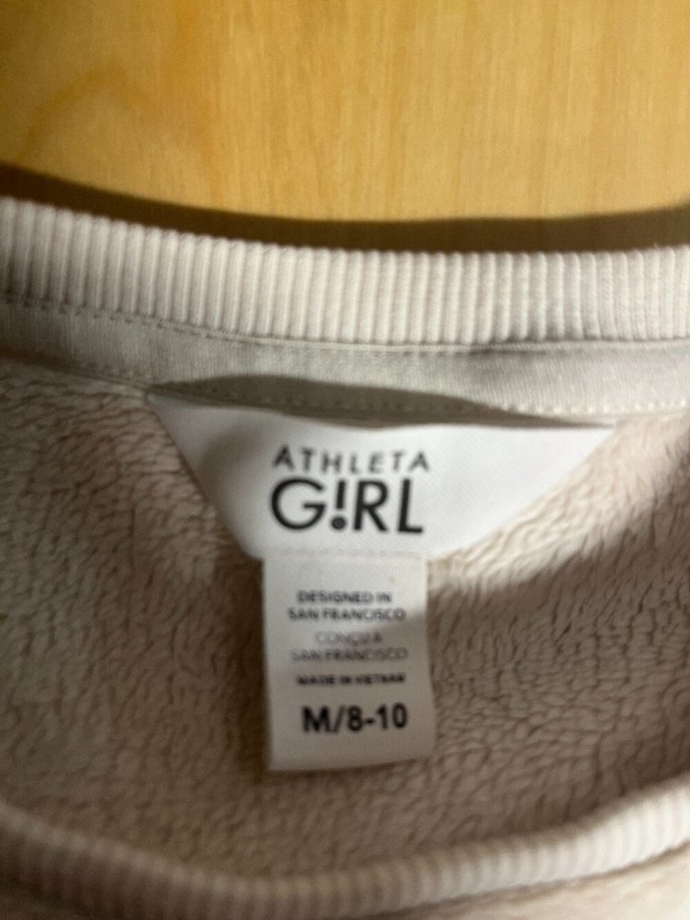 Athleta girl cream soft sweatshirt - Picture 3 of 4